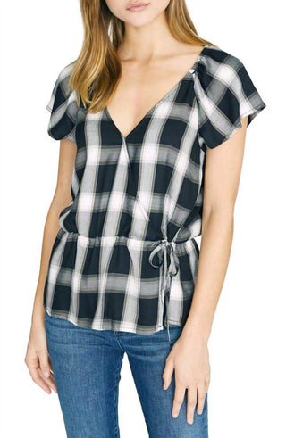 Santuário - Blusa envolvente sintética Sunstone