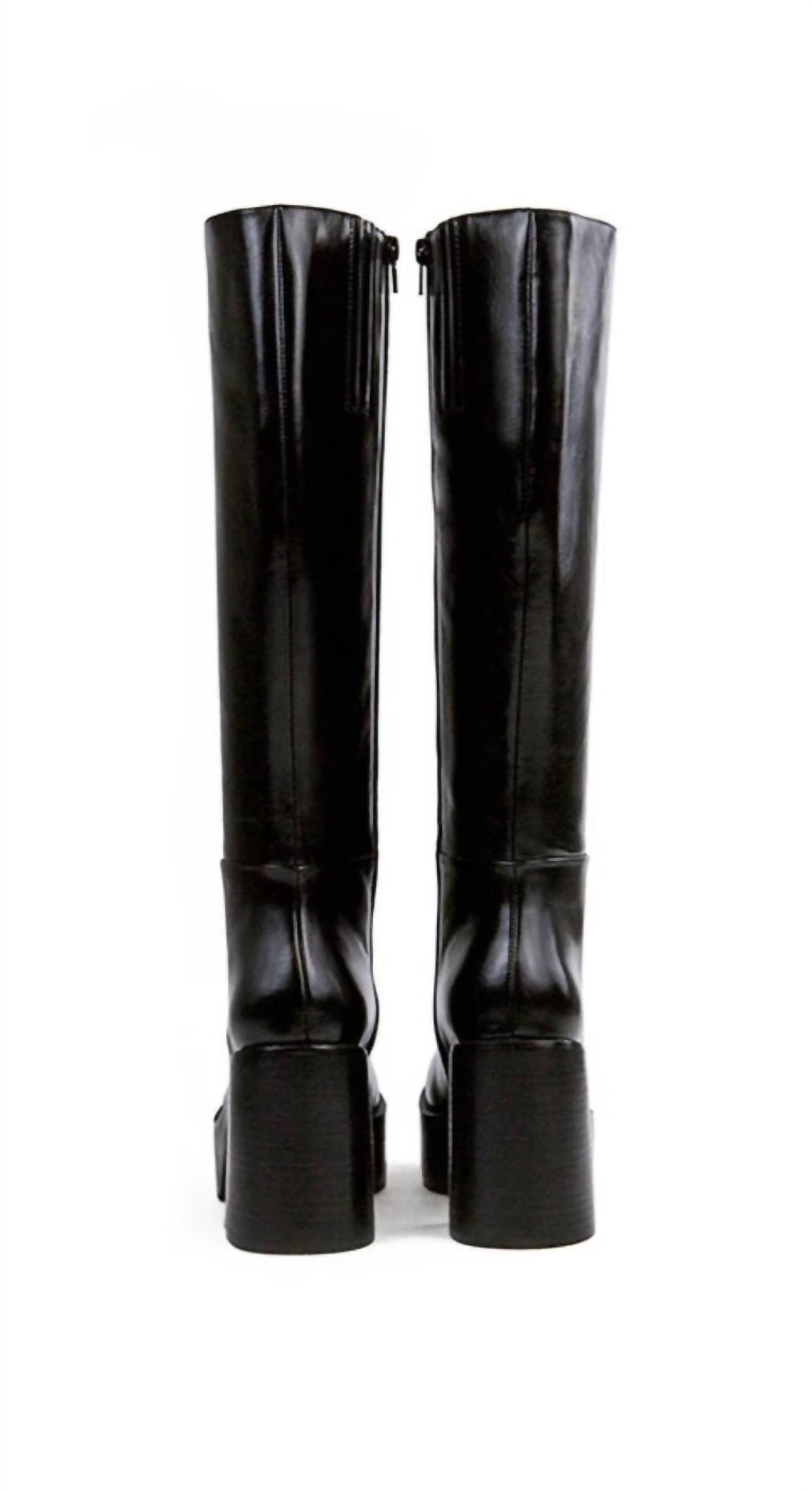 Jeffrey Campbell - Women's The Band - Knee High Square Toe Platform Boot
