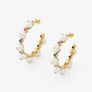 Avenue Chic - Women's Temple Muse Pearl Hoop Earrings