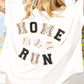 Bibi - Sequin Baseball Home Run Short Sleeve Top