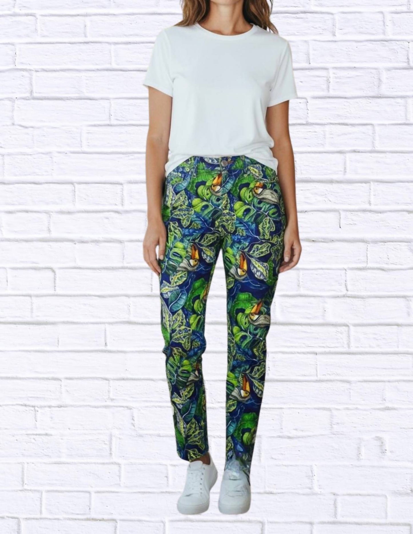 Diva Usa - Tropical Toucan Print Pants