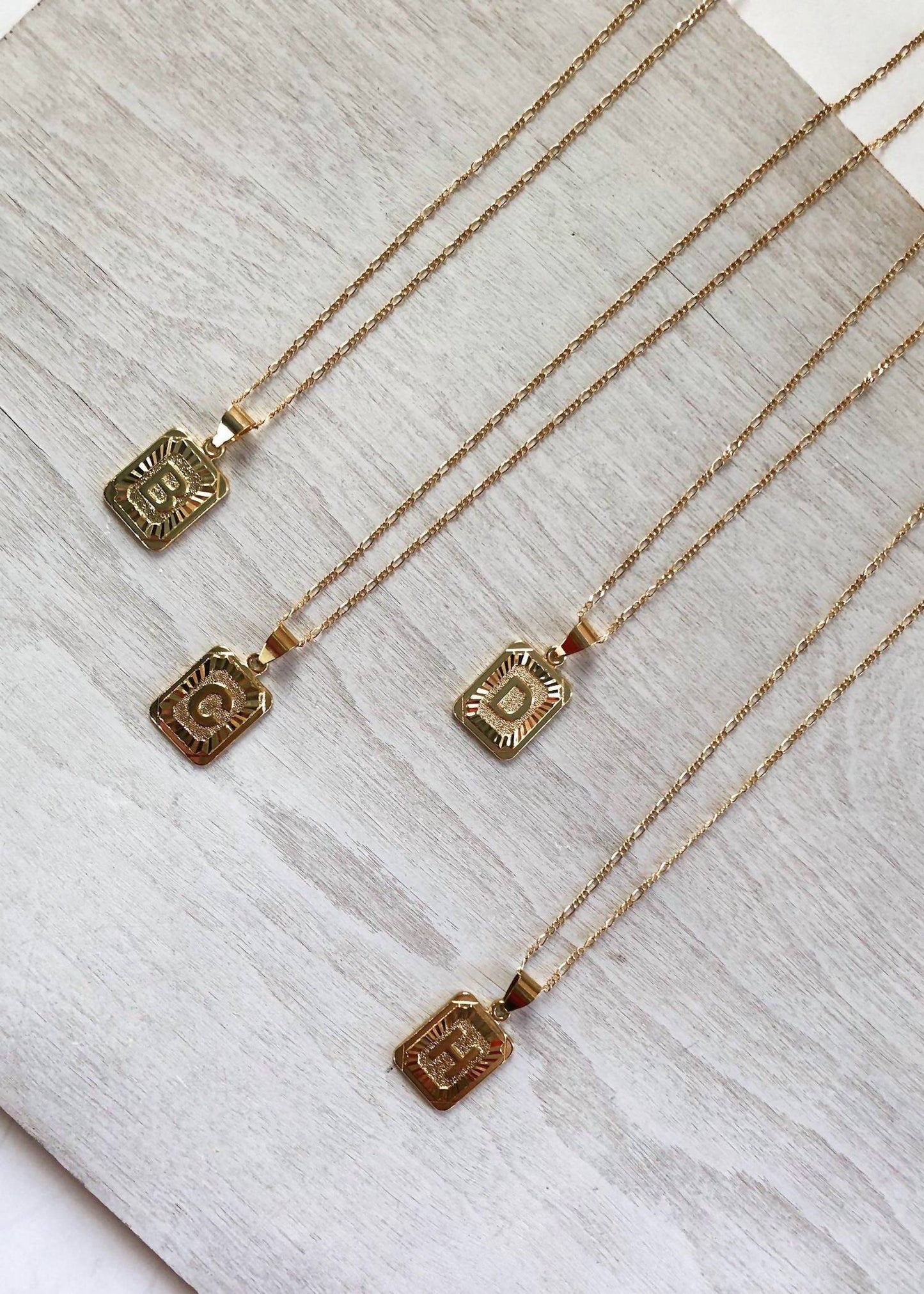 Bracha - Women's Initial Card Necklace