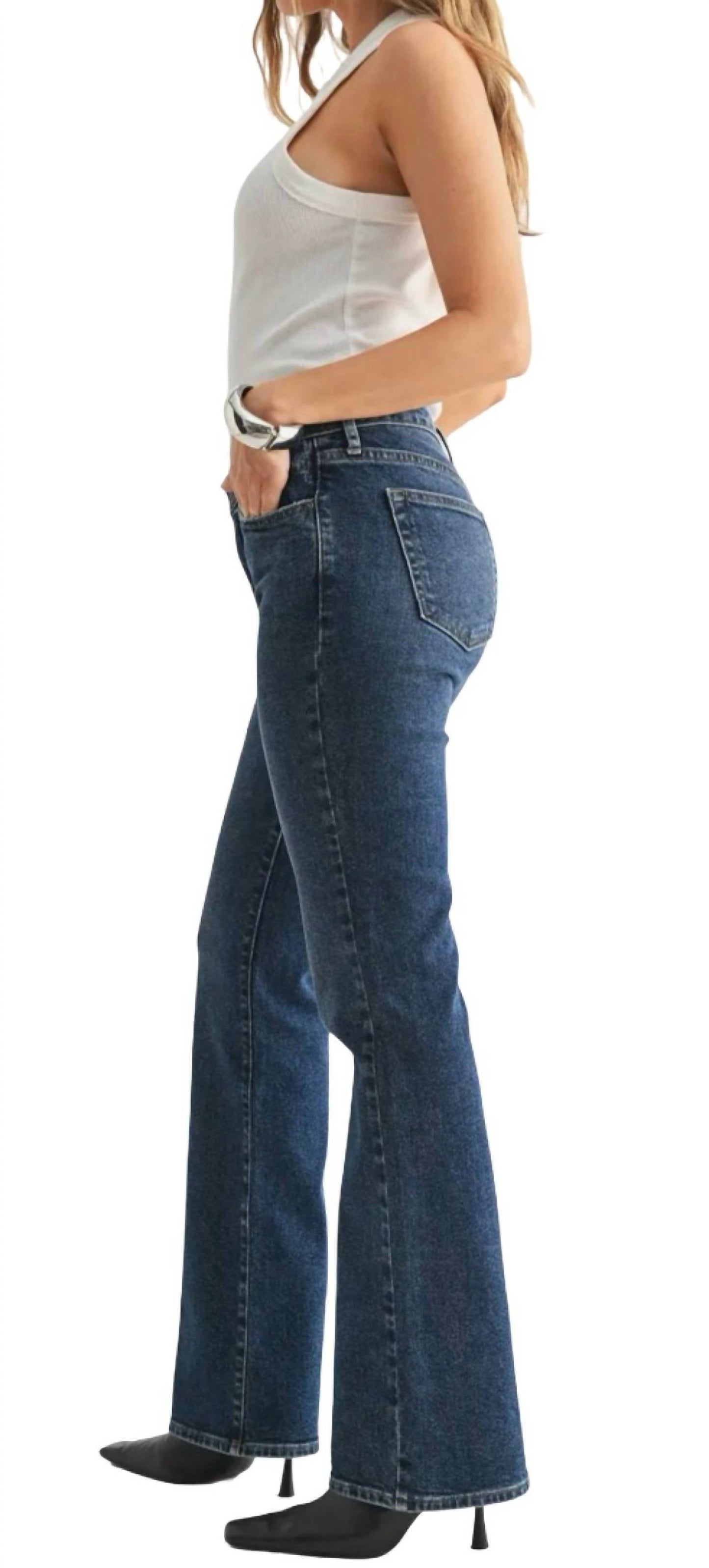 Just Black Denim - Low Rise Slim Bootcut Jeans