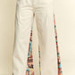 Jade By Jane - Mid Rise Paisley Print Patchwork Pants