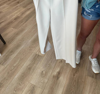 Charlie B - Calça Cropped de Perna Larga