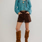 Free People - Tippi Vegan Suede Short