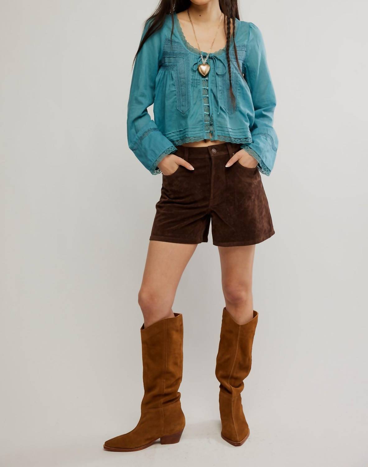 Free People - Tippi Vegan Suede Short