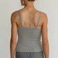 Donni. - Pointelle Square Neck Tank Top