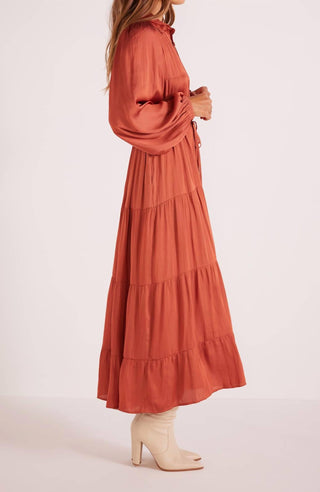 Minkpink - Vestido midi em camadas Hannah