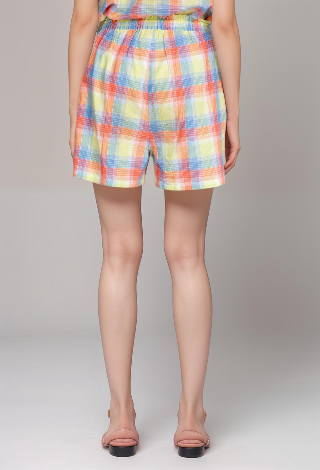 Johnny Was - Workshop Delacey Plaid Paperbag Short