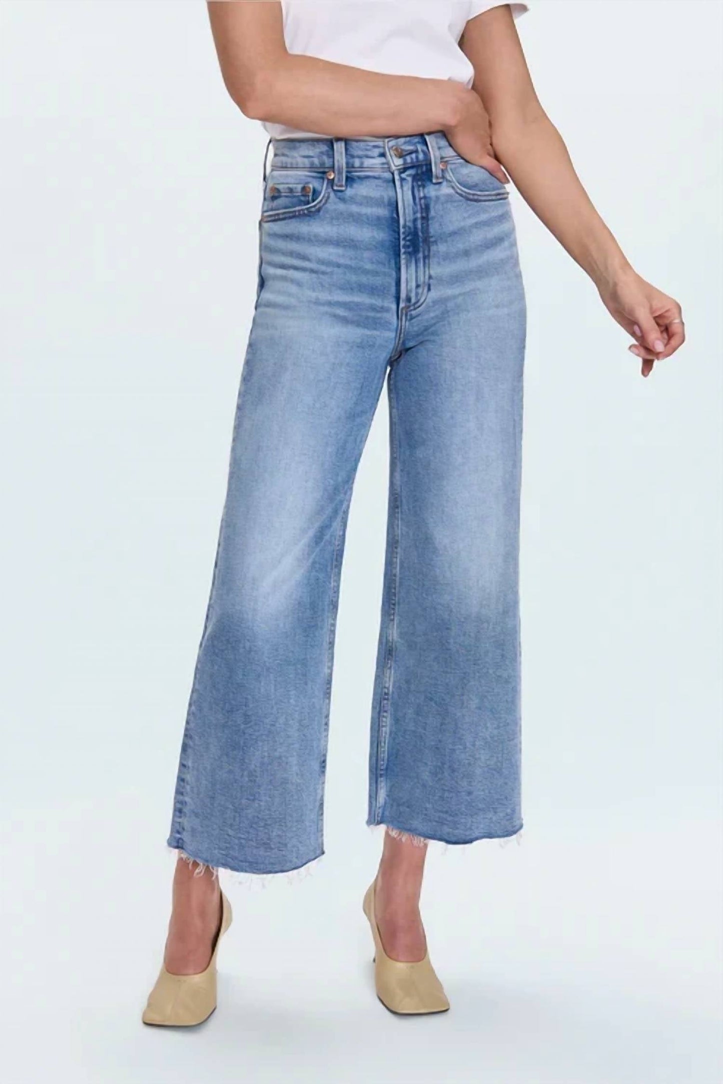 Pistola - Lana Crop High Rise Ultra Wide Leg Jeans