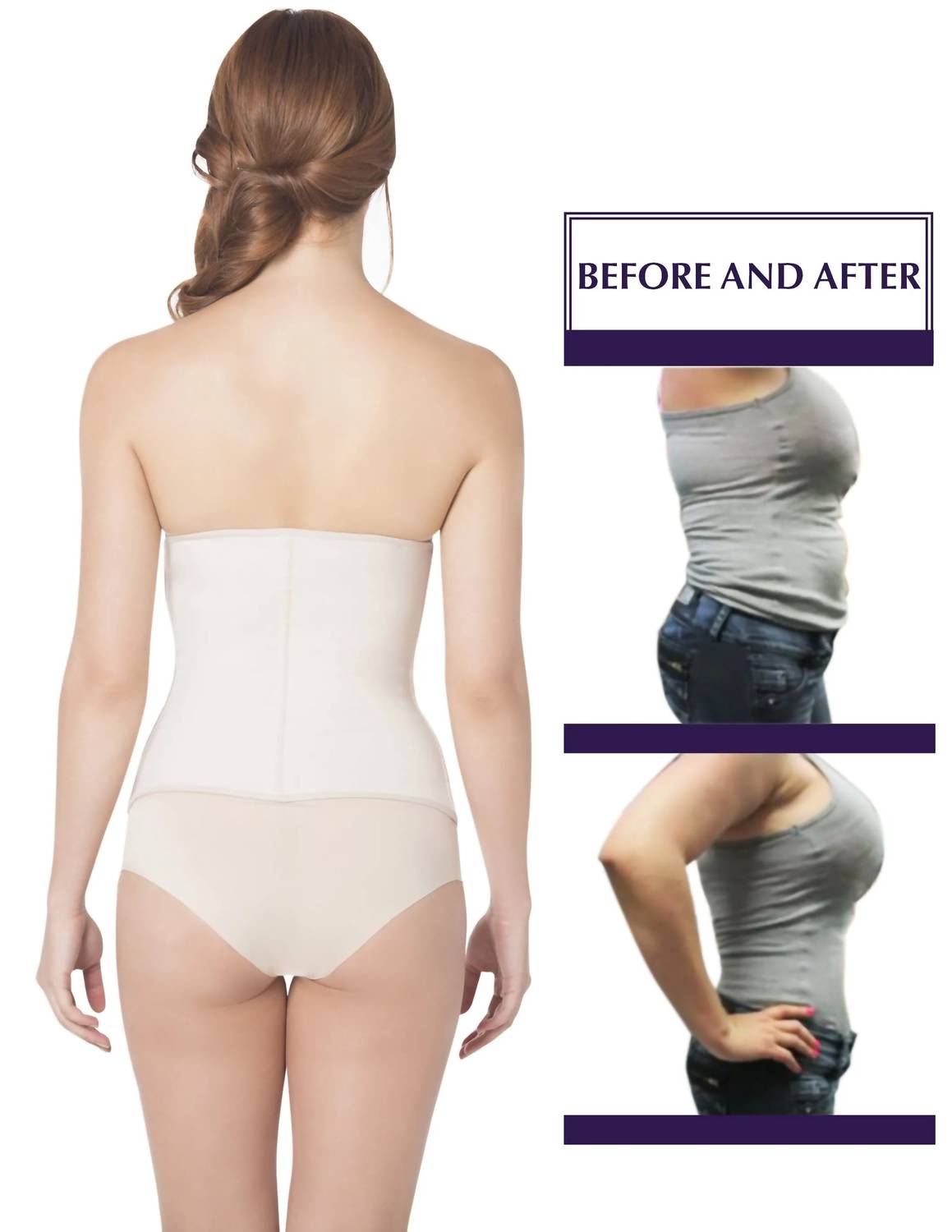 Siluets - Shaping Waist Cincher With Latex