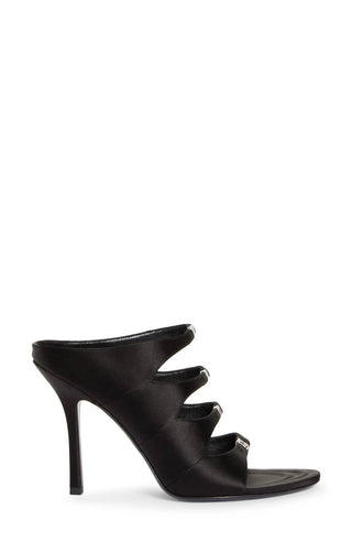 Alexander Wang - Sandália feminina de cetim Lolita com cristais e salto alto