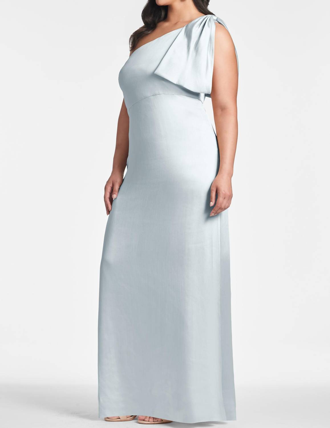 Sachin & Babi - One Shoulder Bow Chelsea Gown