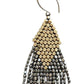 Baizaar - Women's Brass Beaded Diamond Fringe Earring