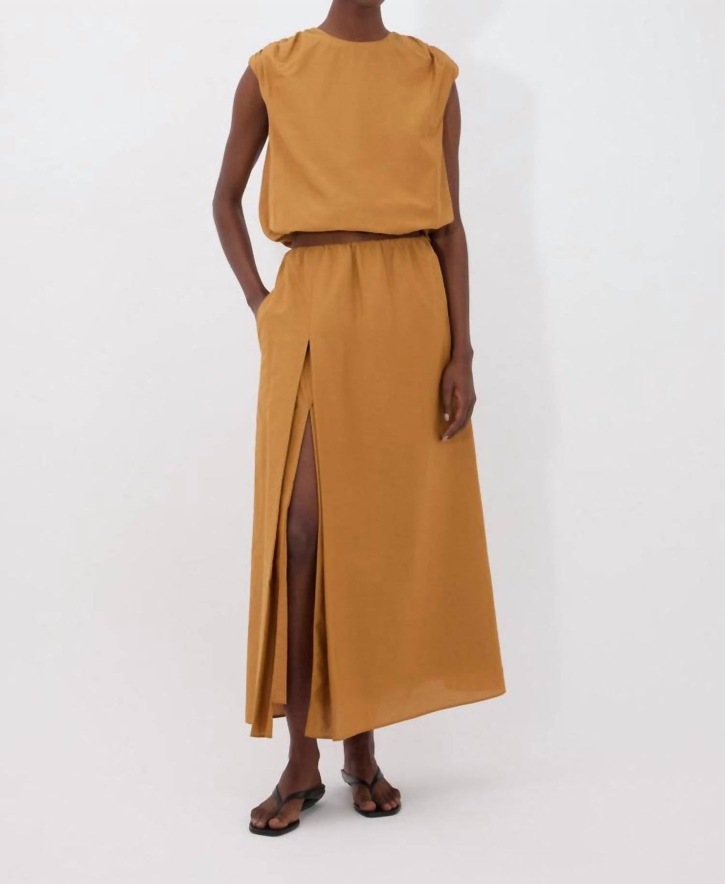 Loulou Studio - Carmen Long Gathered Skirt