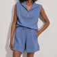 Varley - Magnolia Half Zip Tank