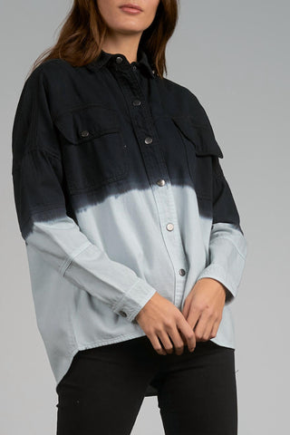 Elan - Jaqueta Dip Dye Rock &amp; Roll