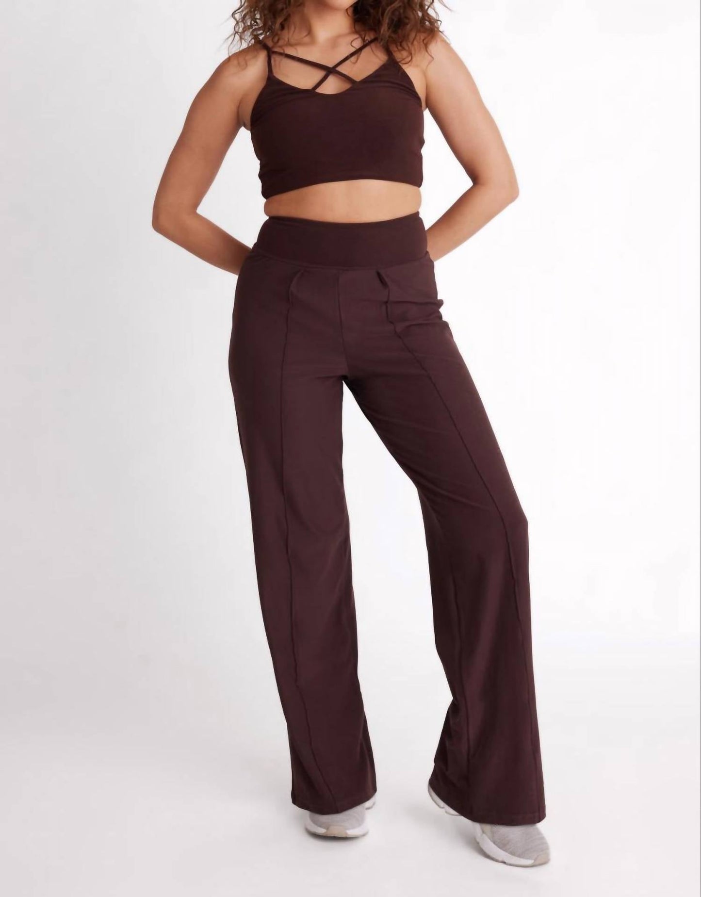 Wolven - High-waisted Wide Leg Pant