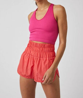 Free People - Top curto longo com arremesso livre