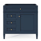 Bathroom Vanity With 2 Drawers and Tip-Out Drawer Storage Cabinet