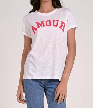 Elan - Amour Print Crew Neck Graphic Tee