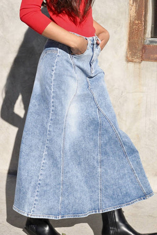 Artemis Vintage - Desiree Denim Maxi Skirt