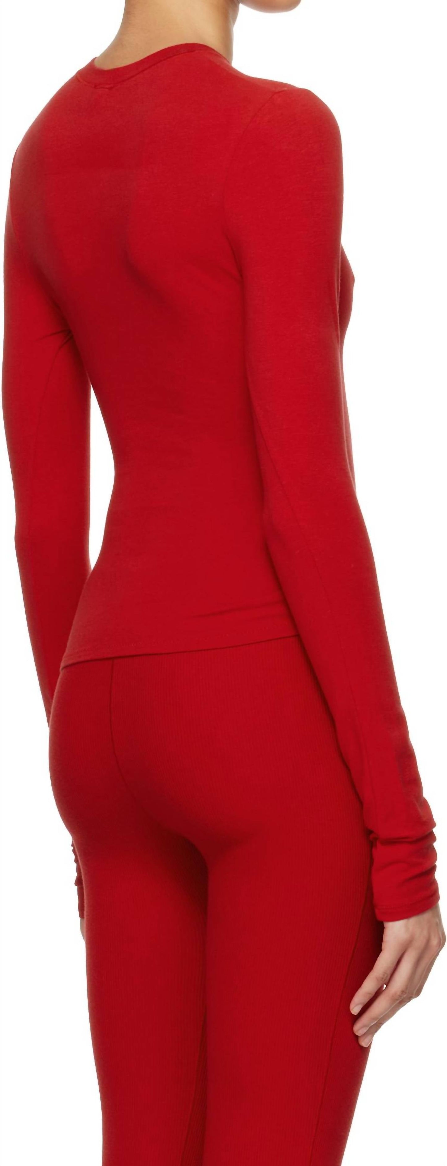 Skims - Cotton Jersey Long Sleeve T-shirt