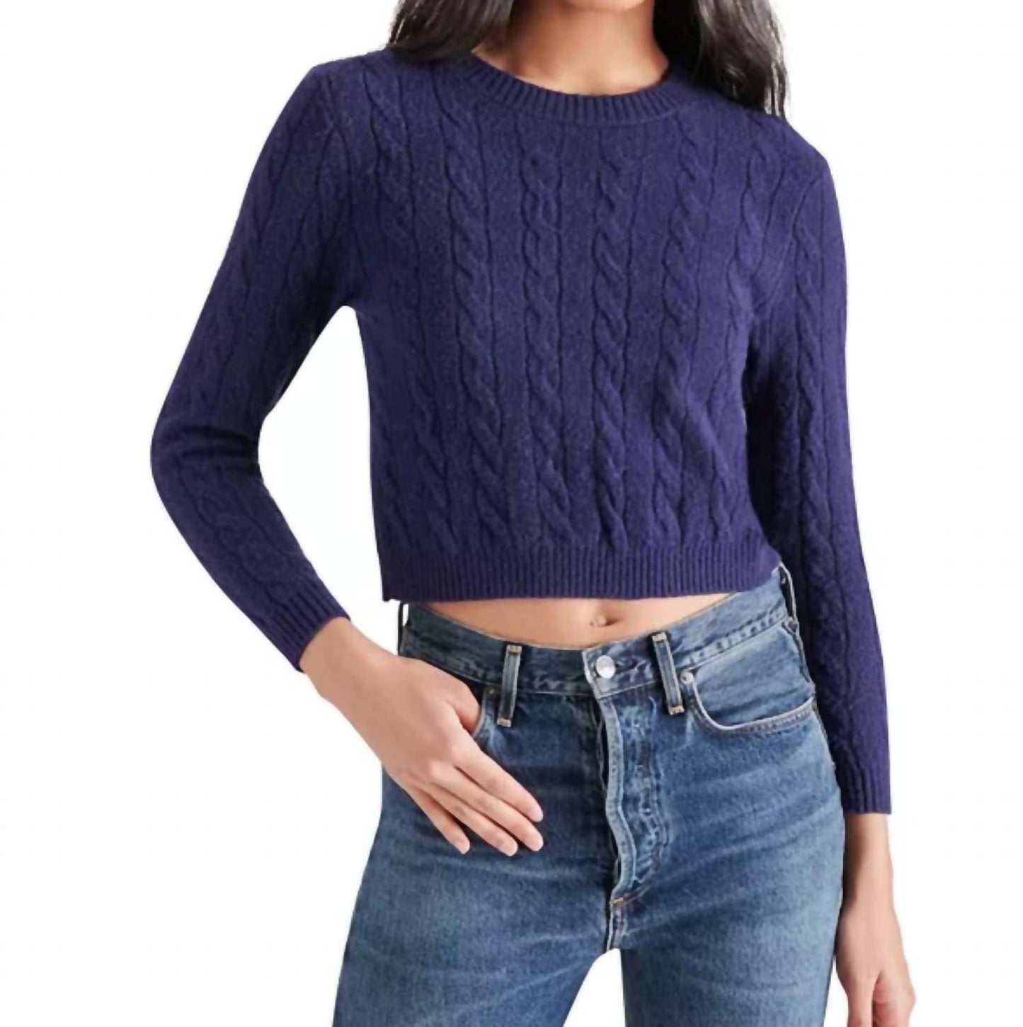 Steve Madden - Jeany Cable Knit Sweater