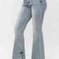 Judy Blue - Tinted Pin Tack Flare Jeans