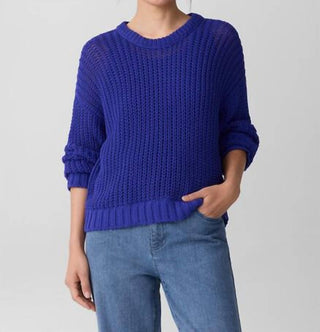 Eileen Fisher - Peruvian Organic Cotton Cord Crew Neck Top