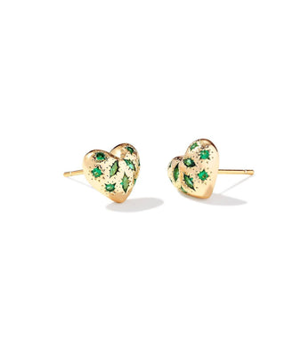 Kendra Scott - Women's Holland Gold Heart Stud Earrings
