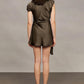 Amur - Zina Ruched Mini Dress