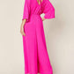 Double Take - Chic Surplice Wide Leg Jumpsuit
