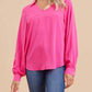 Jodifl - Long Sleeve V Neck Top