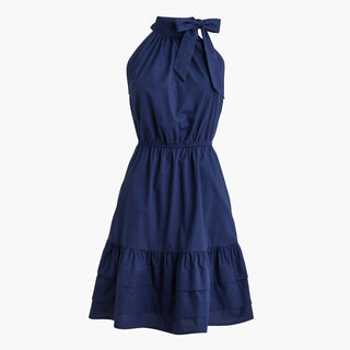 J.Crew - Vestido curto de popeline com decote halter