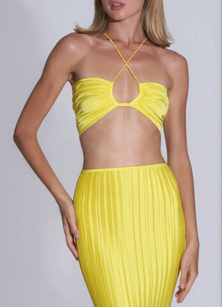 L'Idee - Limone Pencil Skirt And Halter Top Set
