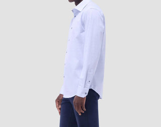 Bugatchi Uomo - Camisa Ooohcotton com estampa de folhas de James