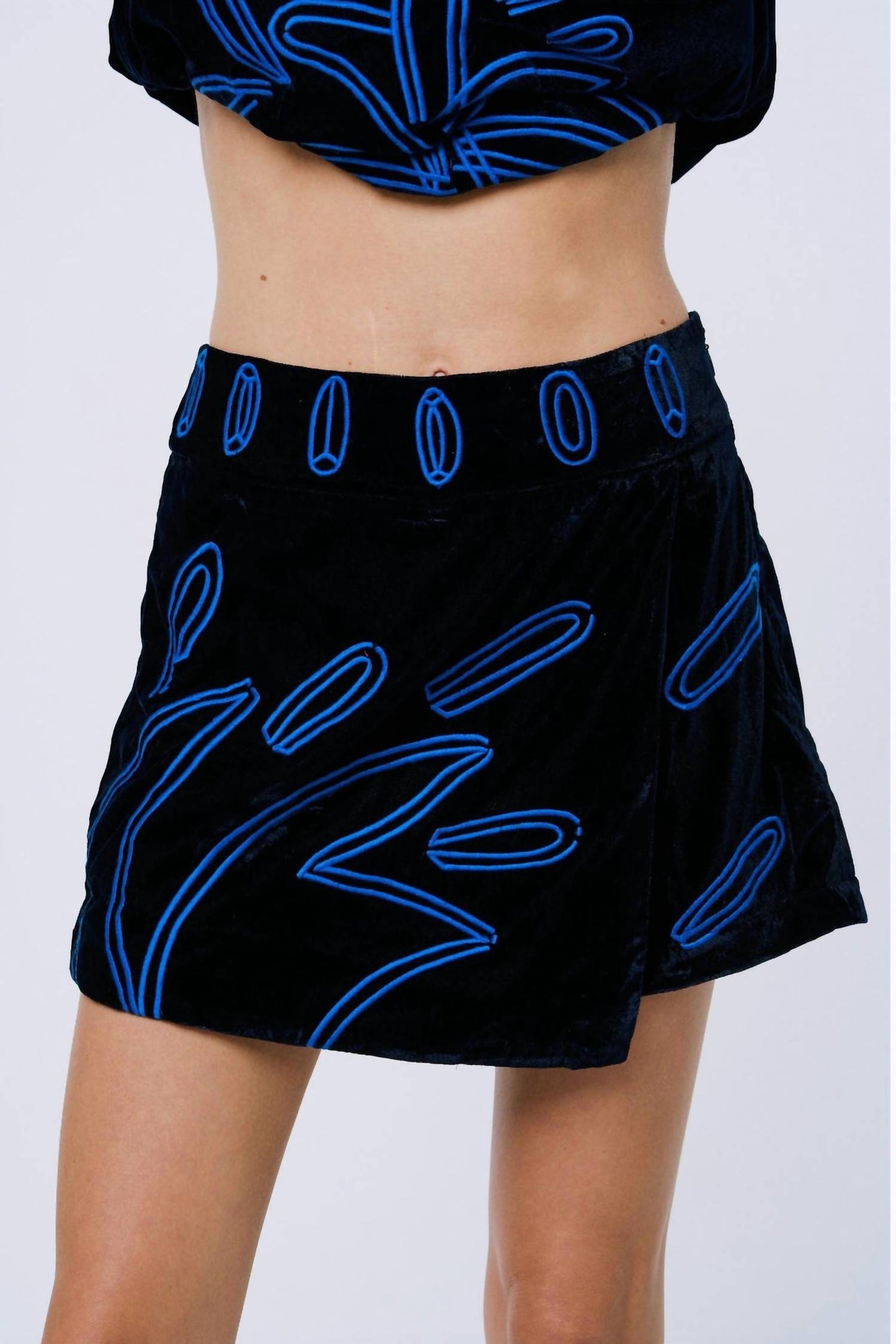 Ciebon - Rena Velvet Skort
