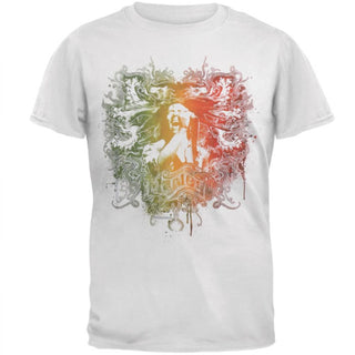 Bob Marley - Men's Rasta-colored Concert Crest T-shirt