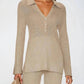525 America - Women's Gemma Ribbed Polo Top