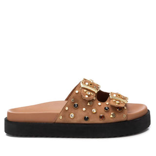 Xti - Sandálias femininas com fivela dupla