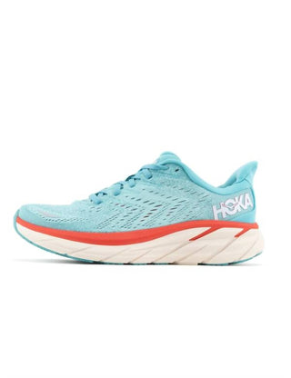 Hoka - Tênis de corrida Clifton 8 feminino - largura larga