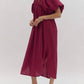 Entro - Bubble Sleeve Midi Dress