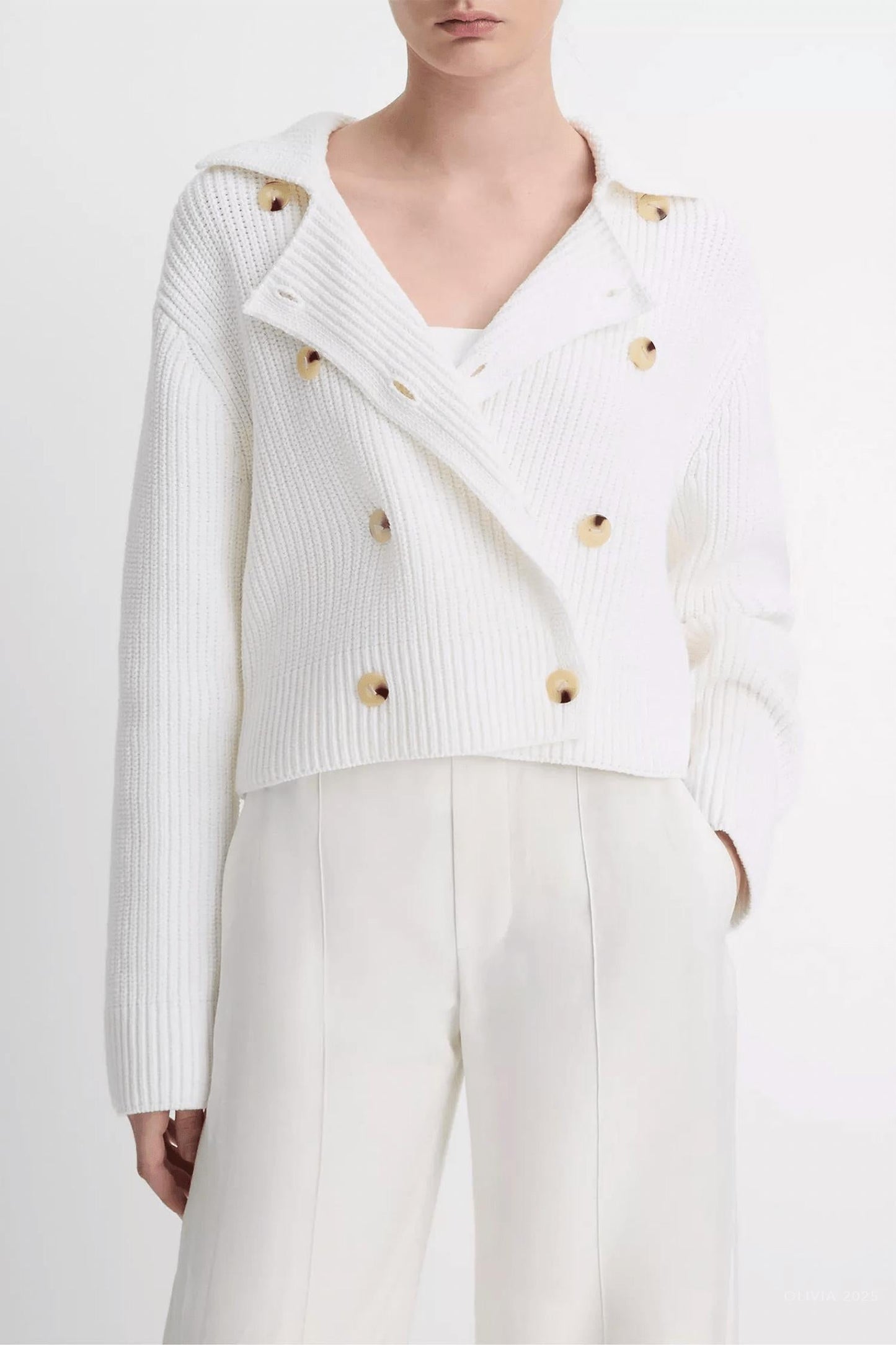 Vince - Double-breasted Sweater Jacket