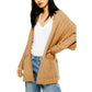Topshop - Open Front Knit Oversized Sweater Cardigan