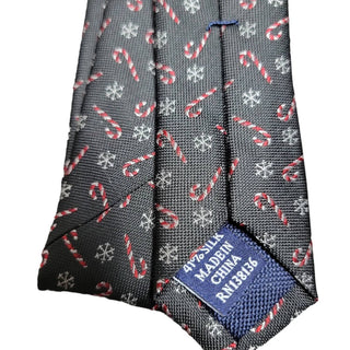 Club Room - Gravata Masculina Snow Candy Cane Holidays