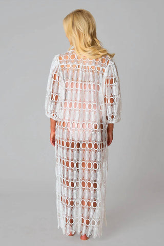 Buddylove - Vestido longo com ilhós Santorini