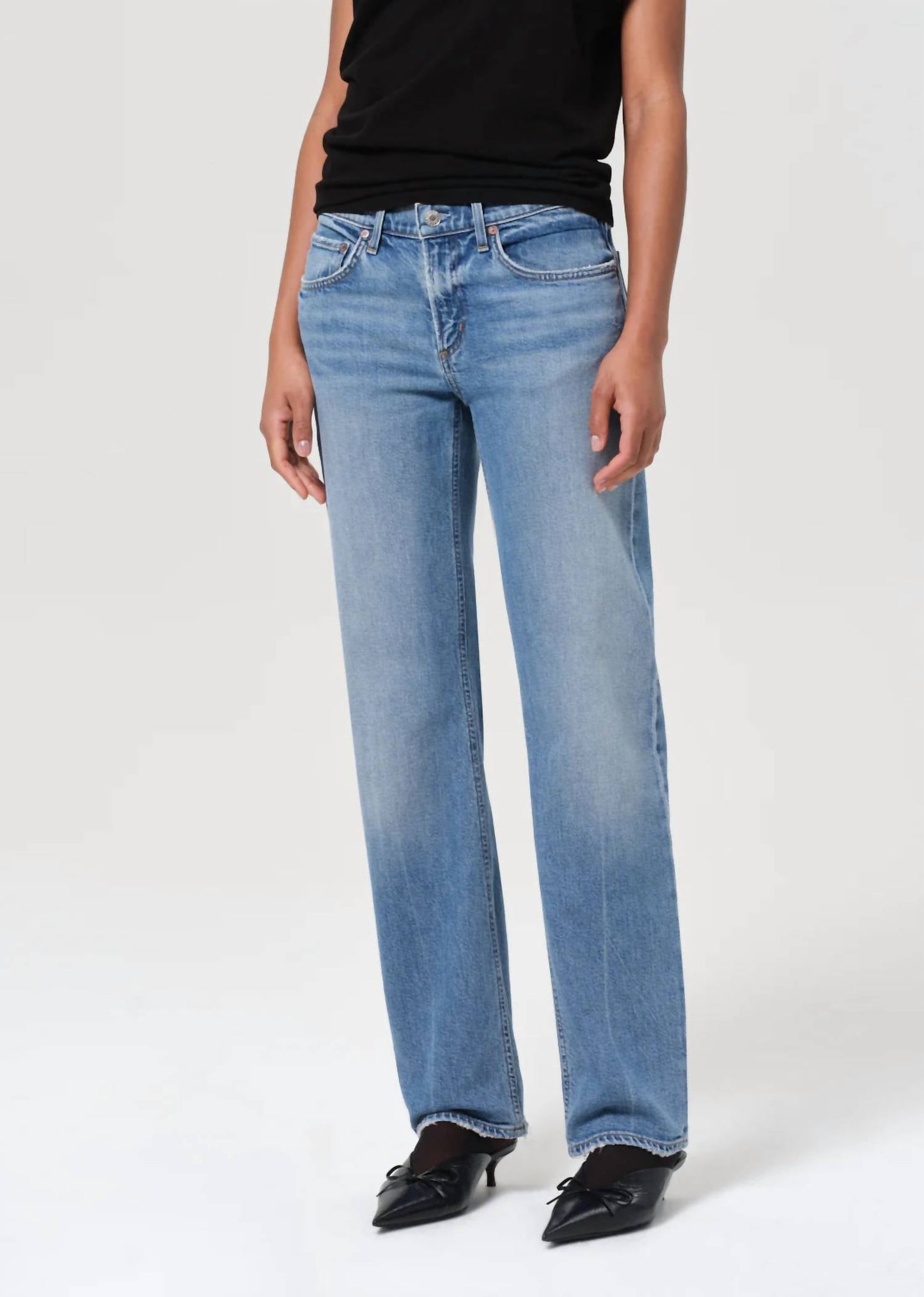 Agolde - Low Rise Slim Stretch Jeans