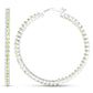 3.50 Carat Genuine Peridot .925 Sterling Silver Earrings
